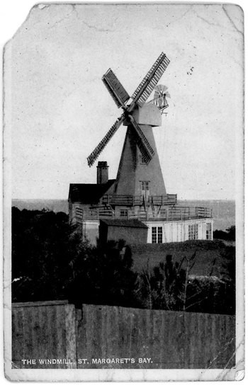 Windmill built in 1929 for a private house on the cliffs to generate electricty